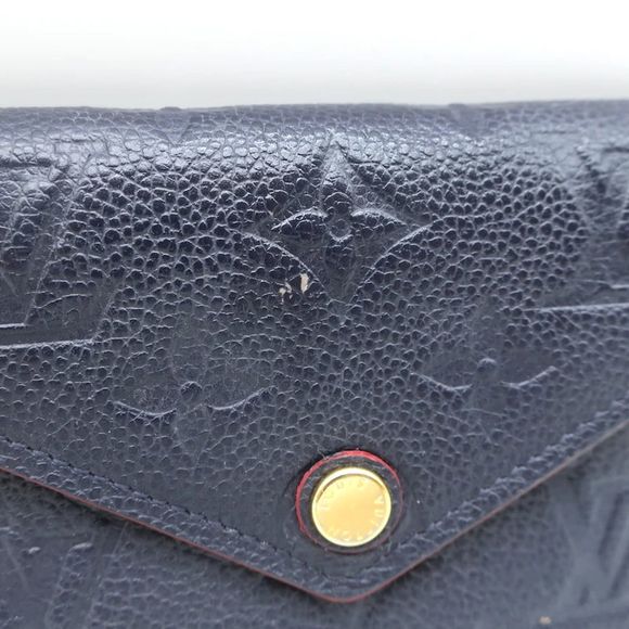 Louis Vuitton Victorine Wallet Navy Monogram Empreinte Leather - Picture 3 of 12
